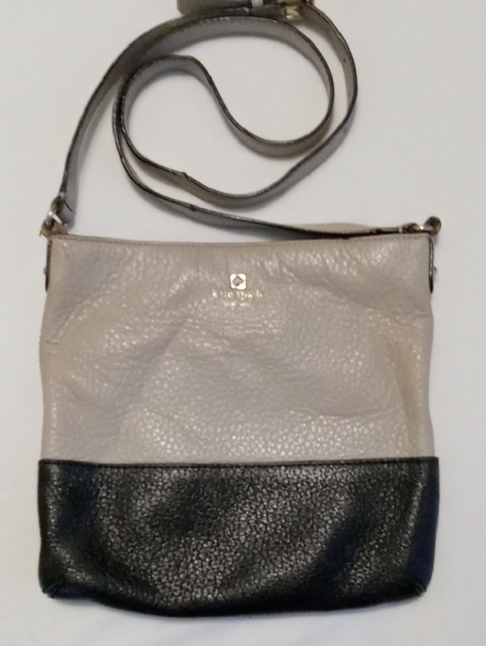 Kate Spade Two-tone Pebbled Leather Crossbody Bag